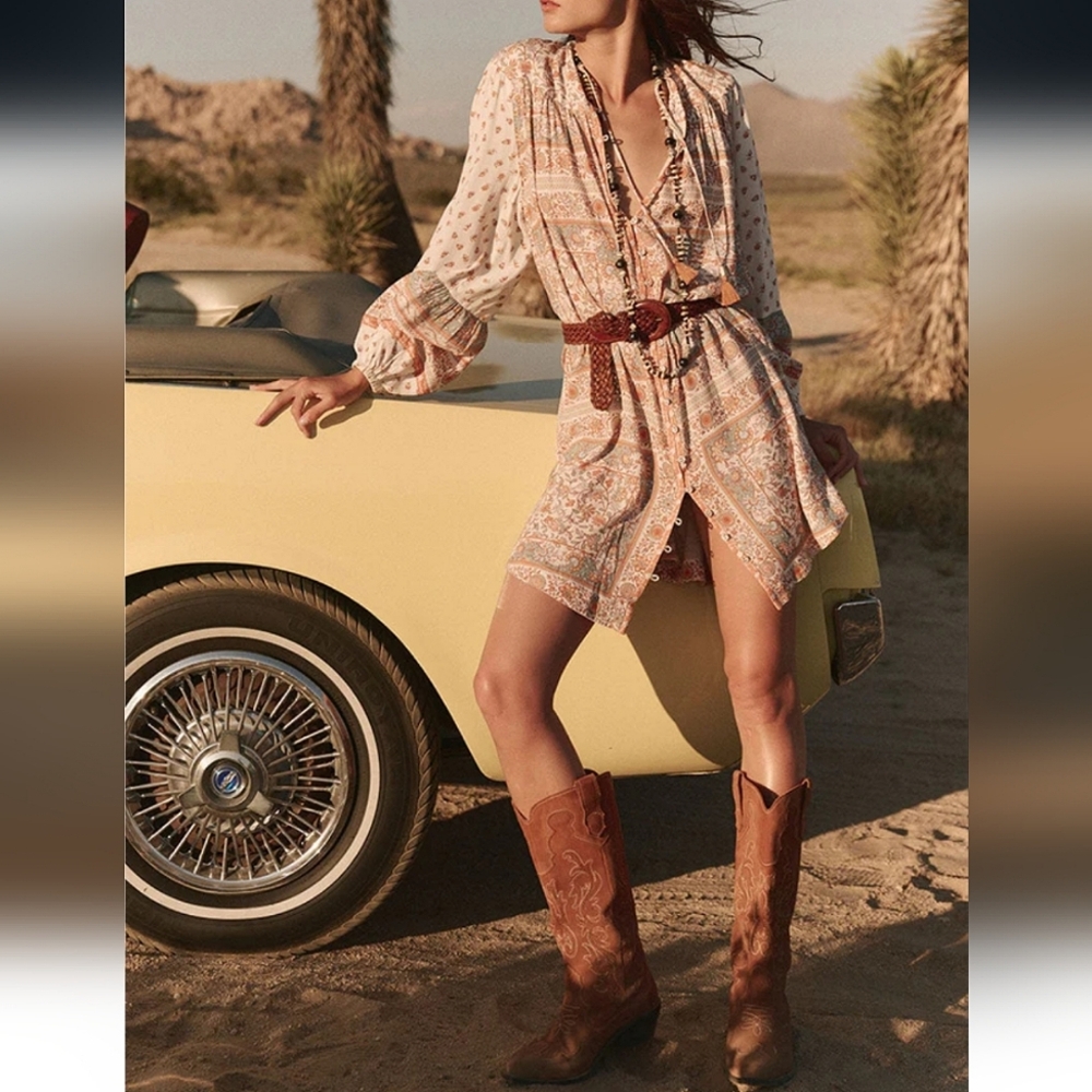 🍒NWT🍒 SPELL SUNSHINE BANDIT TUNIC DRESS